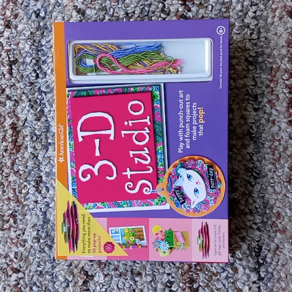 American Girl (rare) 2000's 3D Studio craft set